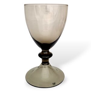 Diane Von Furstenberg High Rise White Wine Glasses, Set of 4, Smoke